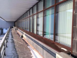 Глухой противопожарный витраж из алюминиевого профиля / серия FRM7225