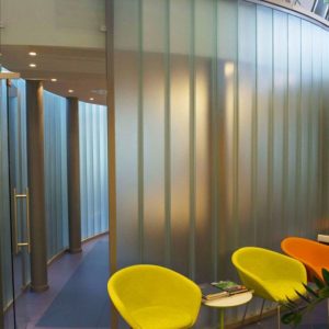 Противопожарная перегородка из стеклопрофилита / серия FRM5256